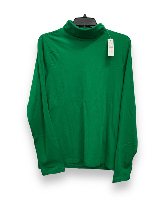 Green Top Long Sleeve Basic J. Crew, Size Xl