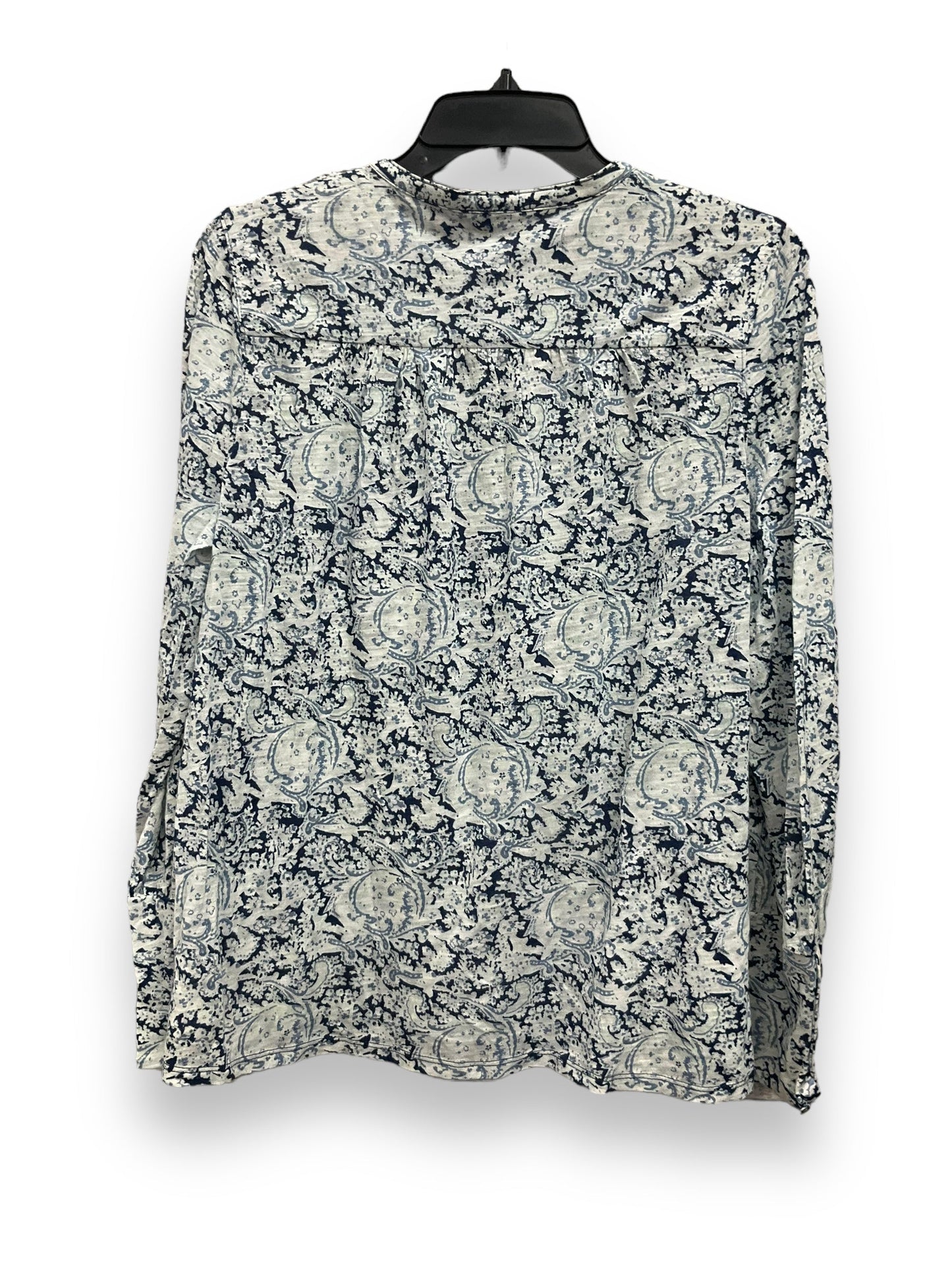 Paisley Print Top Long Sleeve Lucky Brand, Size M