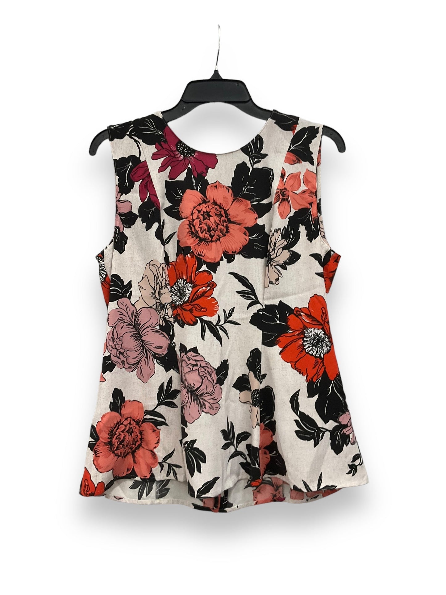 Floral Print Top Sleeveless Ann Taylor, Size M