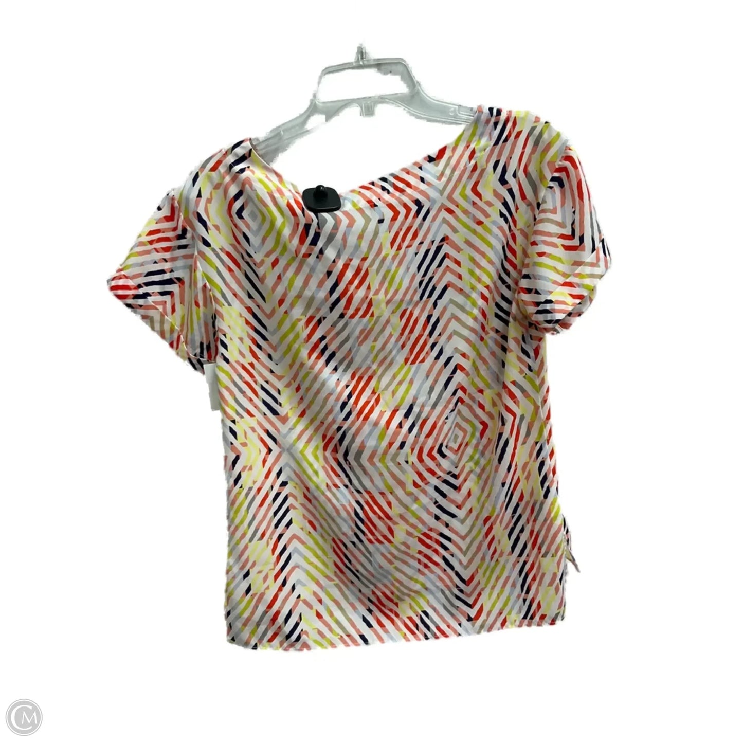 Top Short Sleeve By Bcbg In Multi-colored, Size: S