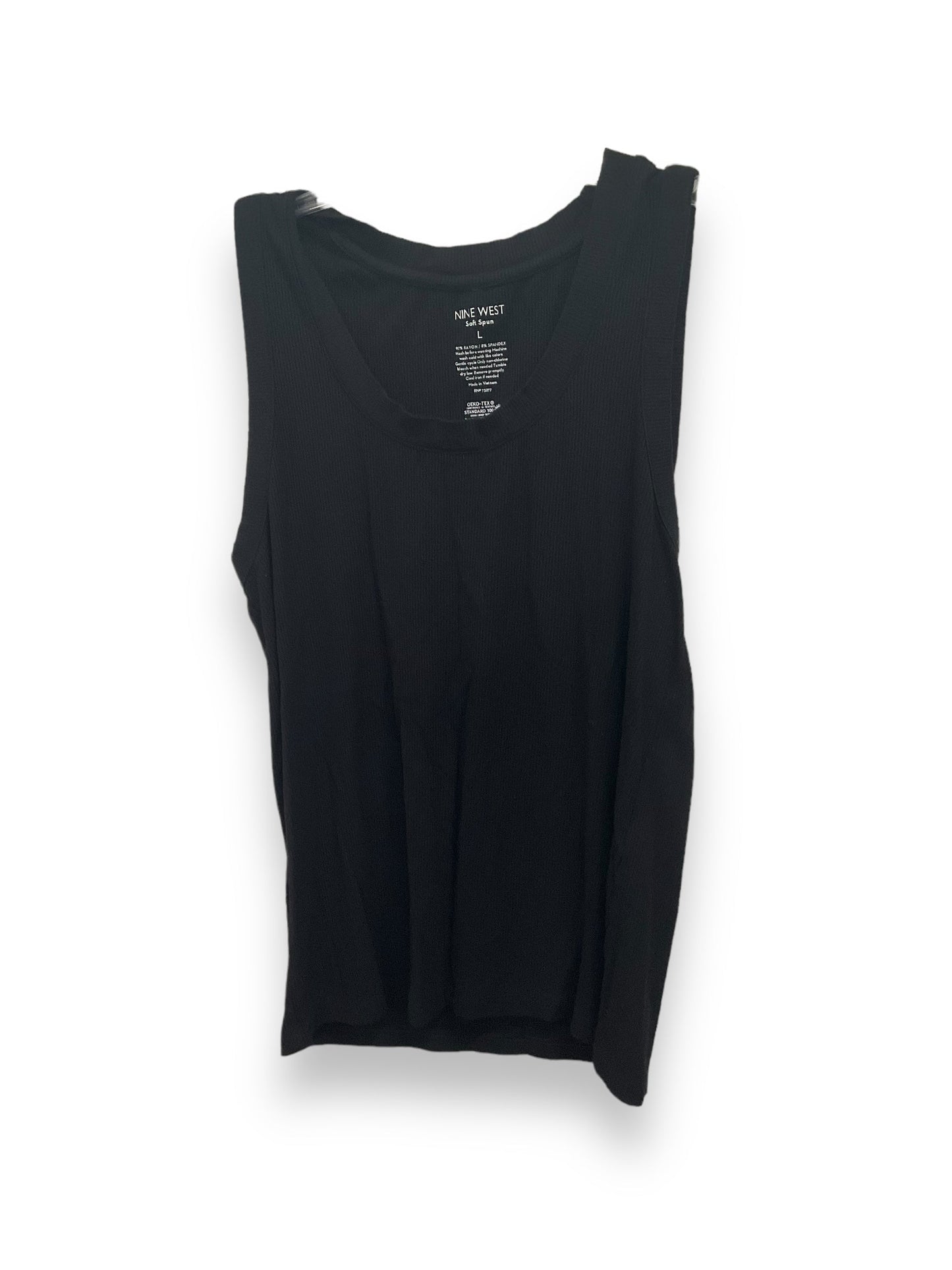 Tank Top By Nine West In Black, Size: L