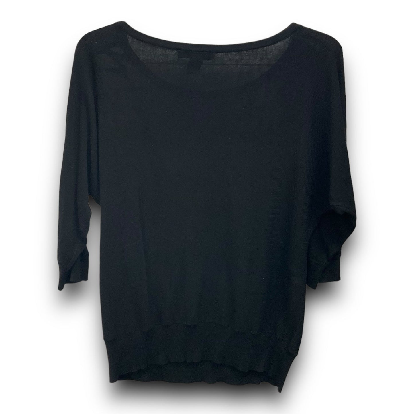 Top 3/4 Sleeve By White House Black Market In Black, Size: M