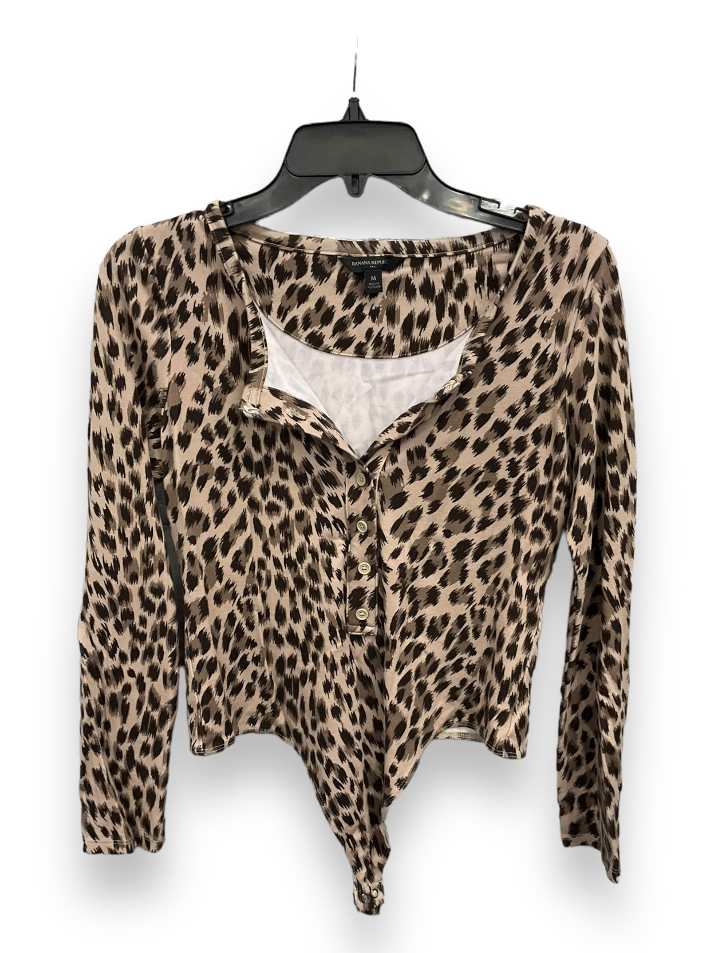 Bodysuit By Banana Republic In Animal Print, Size: M