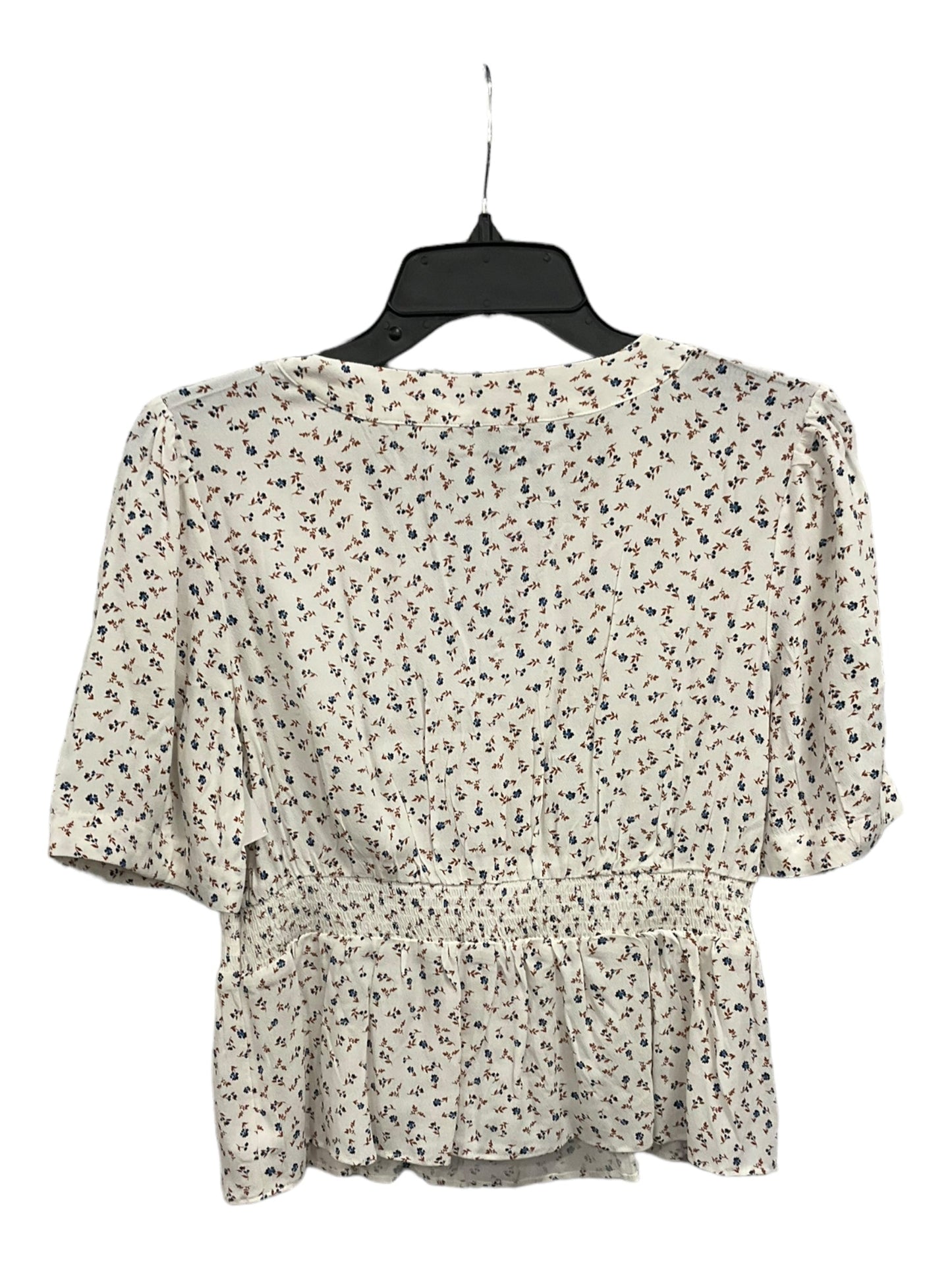 Top Short Sleeve By Ann Taylor In White, Size: Xs