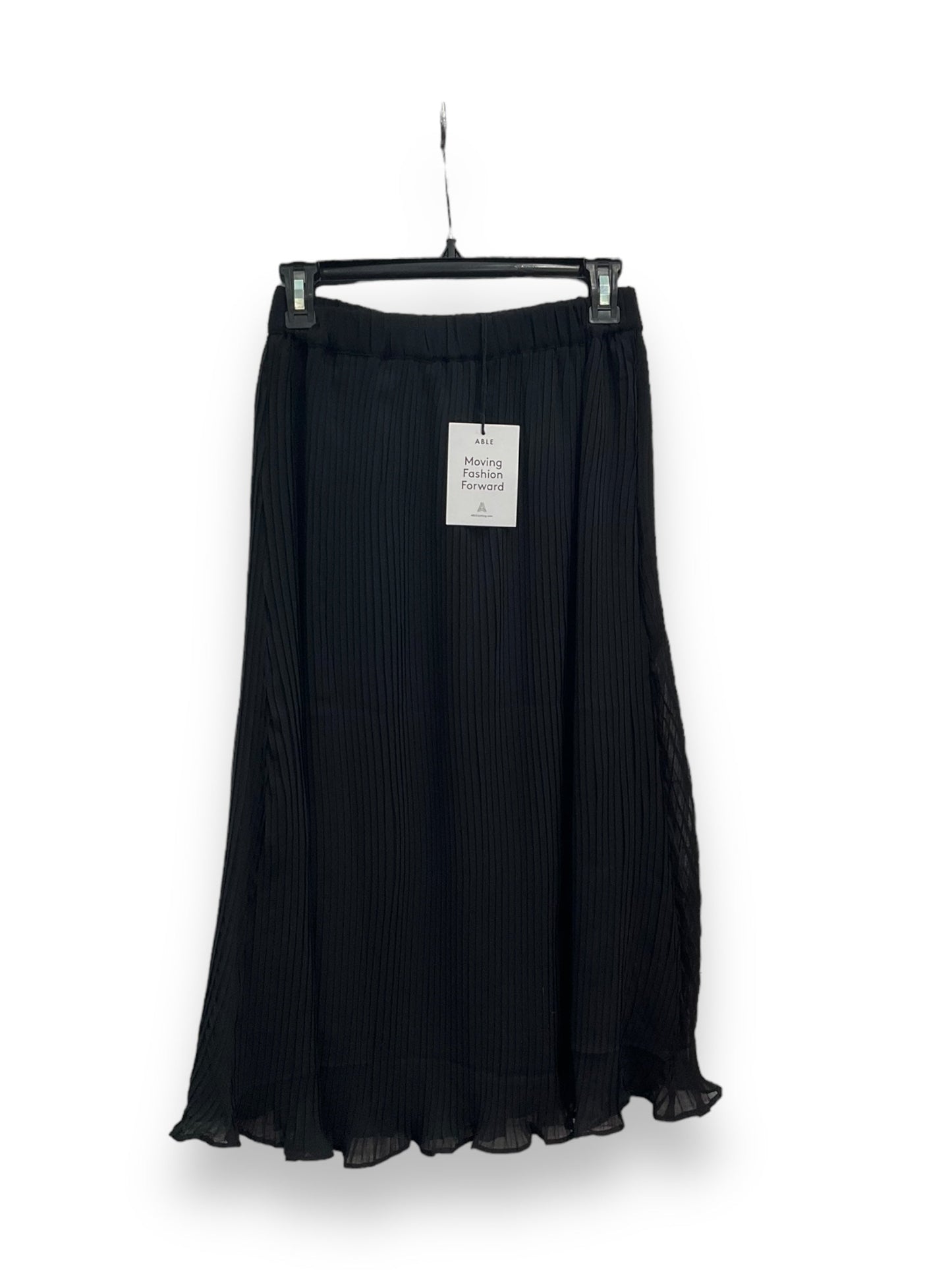 Skirt Midi By able In Black, Size: S