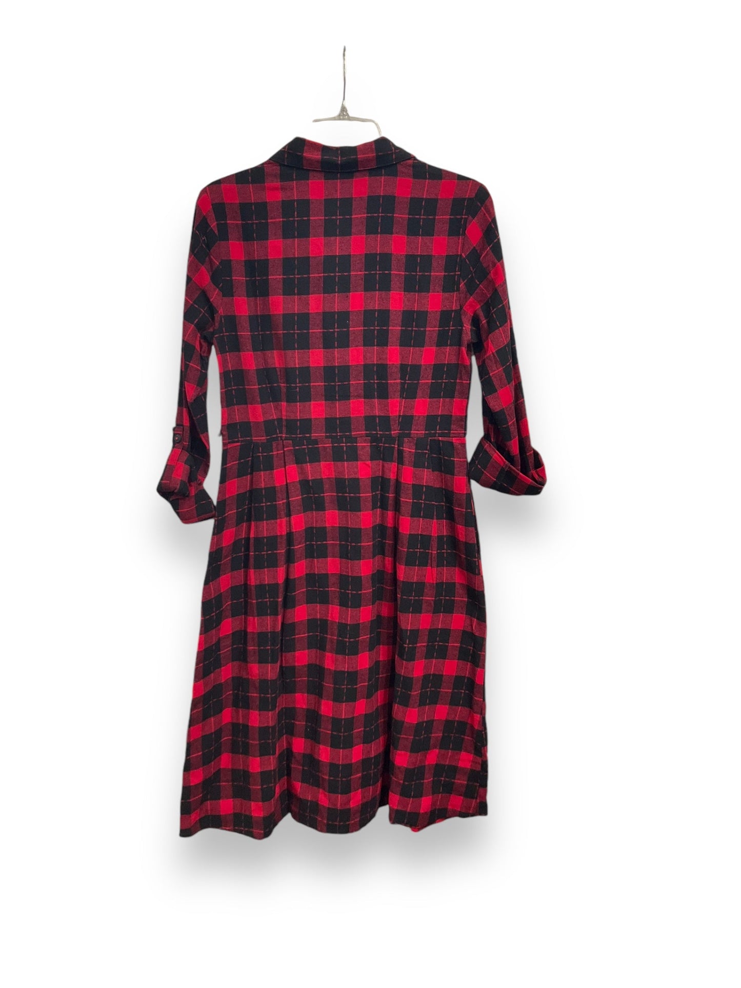 Dress Casual Midi By Modcloth In Plaid Pattern, Size: M