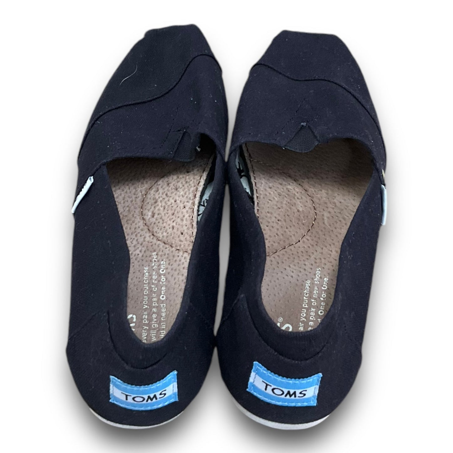 Shoes Flats By Toms In Black, Size: 8