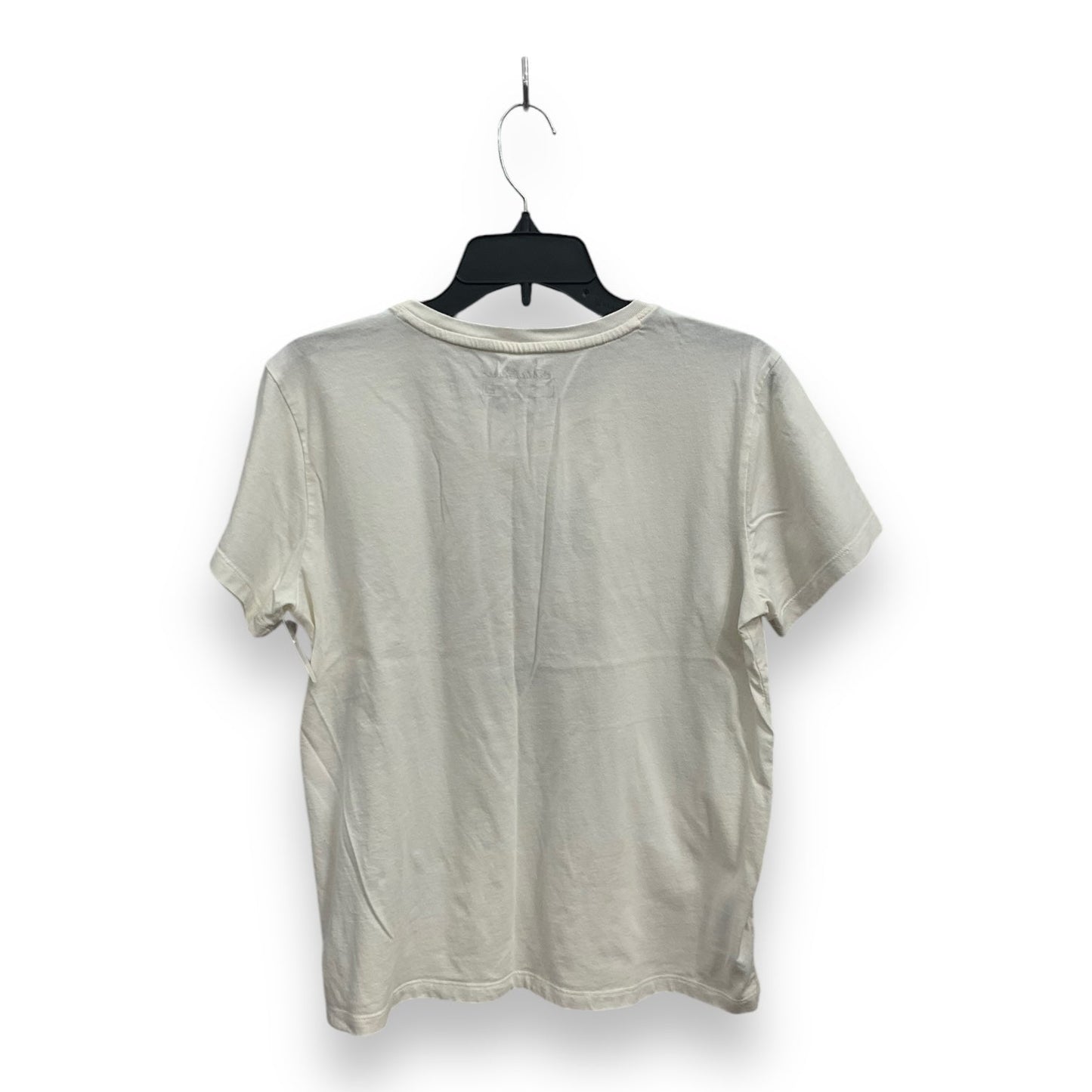 Top Short Sleeve By Eddie Bauer In White, Size: L