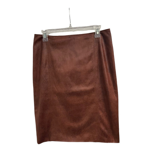 Skirt Midi By Chicos In Brown, Size: S