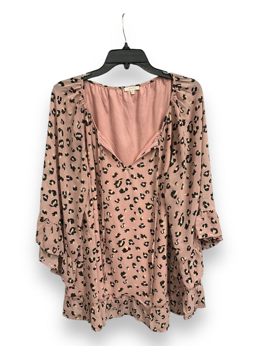 Top Long Sleeve By Jodifl In Pink, Size: 1x