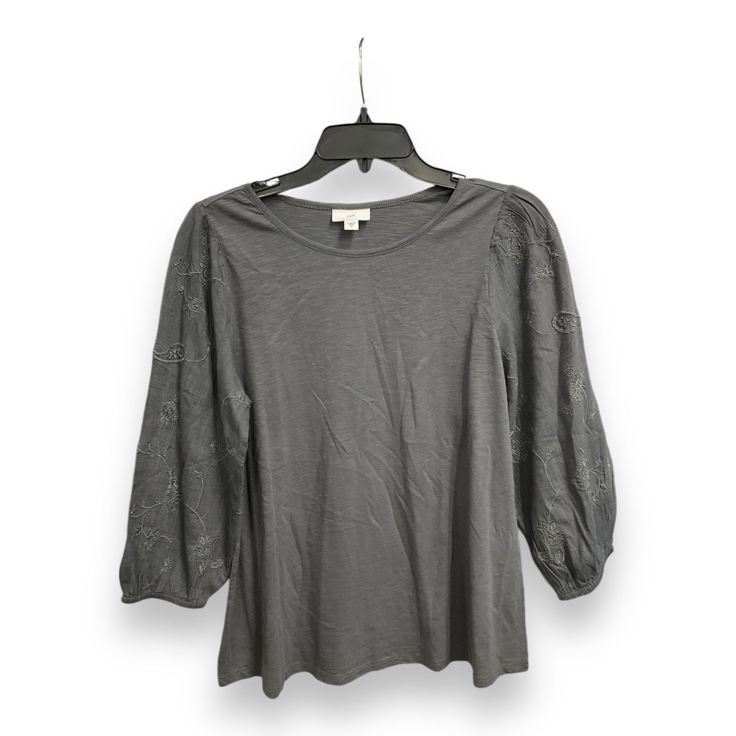 Top Long Sleeve By J. Jill In Grey, Size: Xs