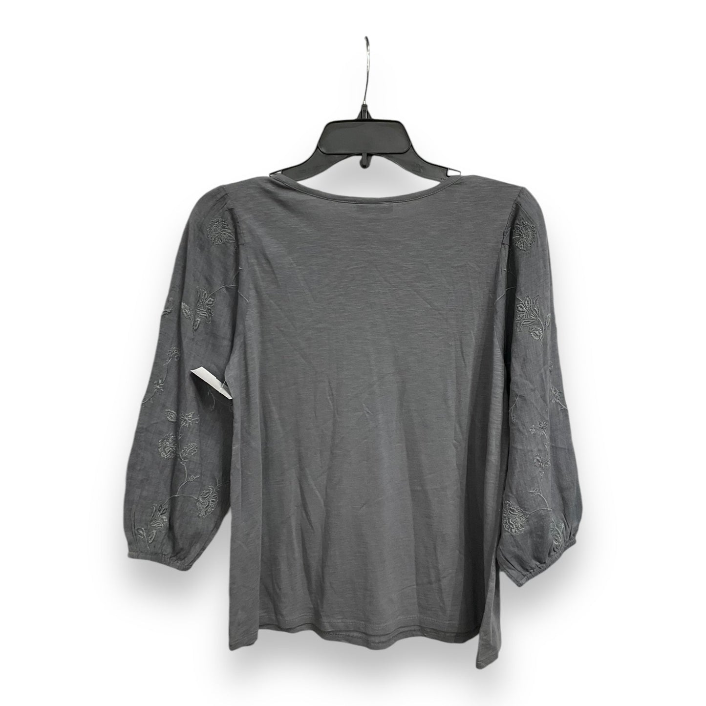 Top Long Sleeve By J. Jill In Grey, Size: Xs