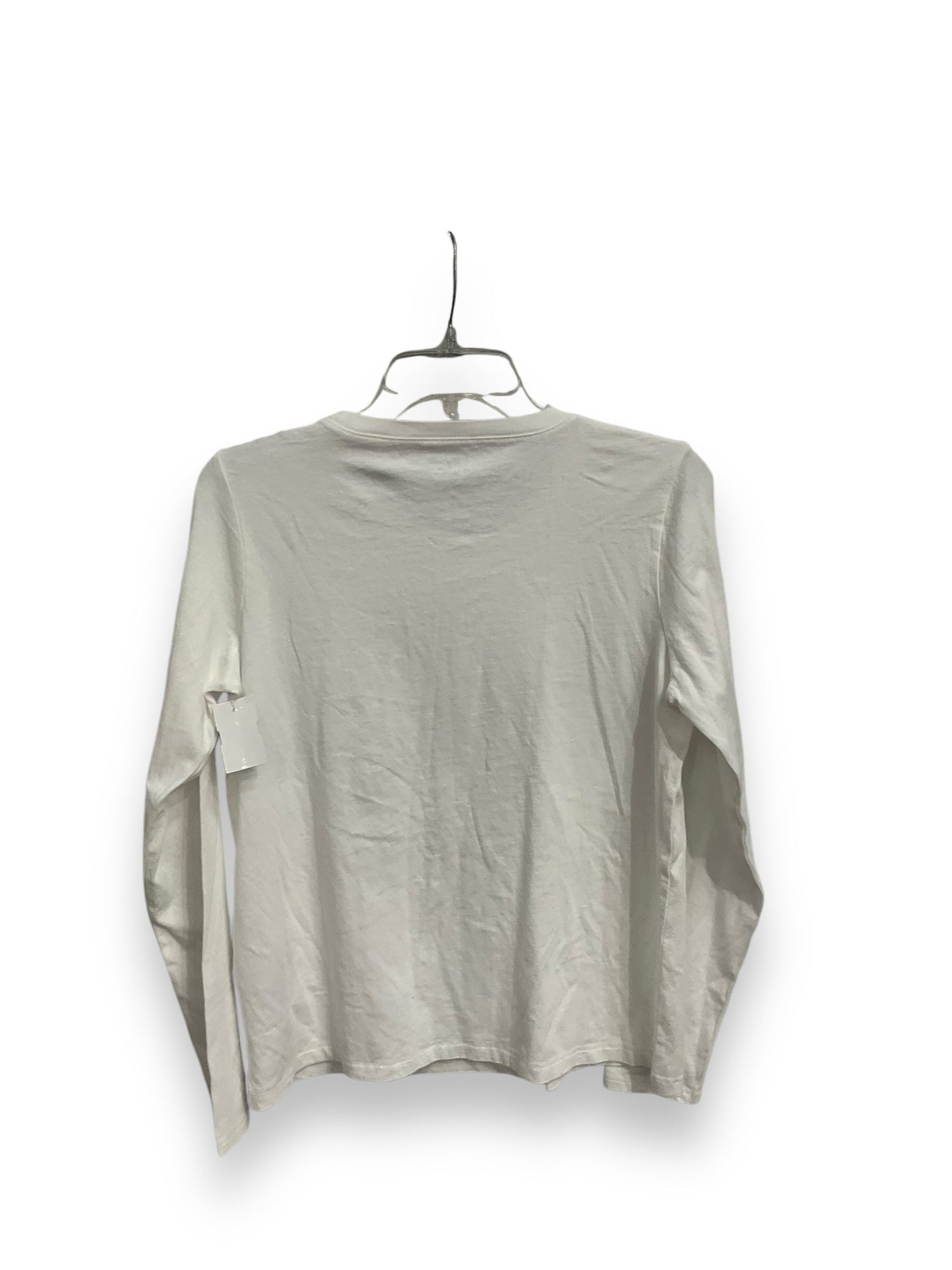 Top Long Sleeve Basic By Madewell In White, Size: M