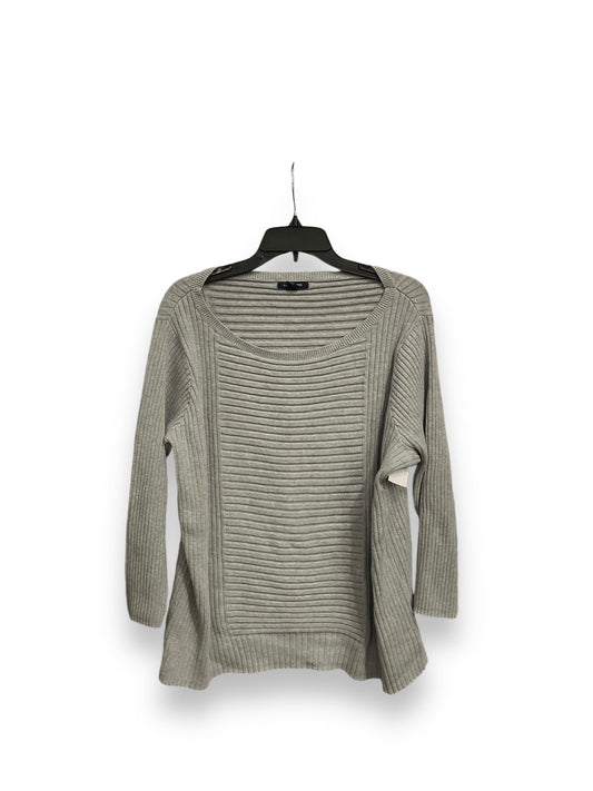 Sweater By Lands End In Grey, Size: 2x