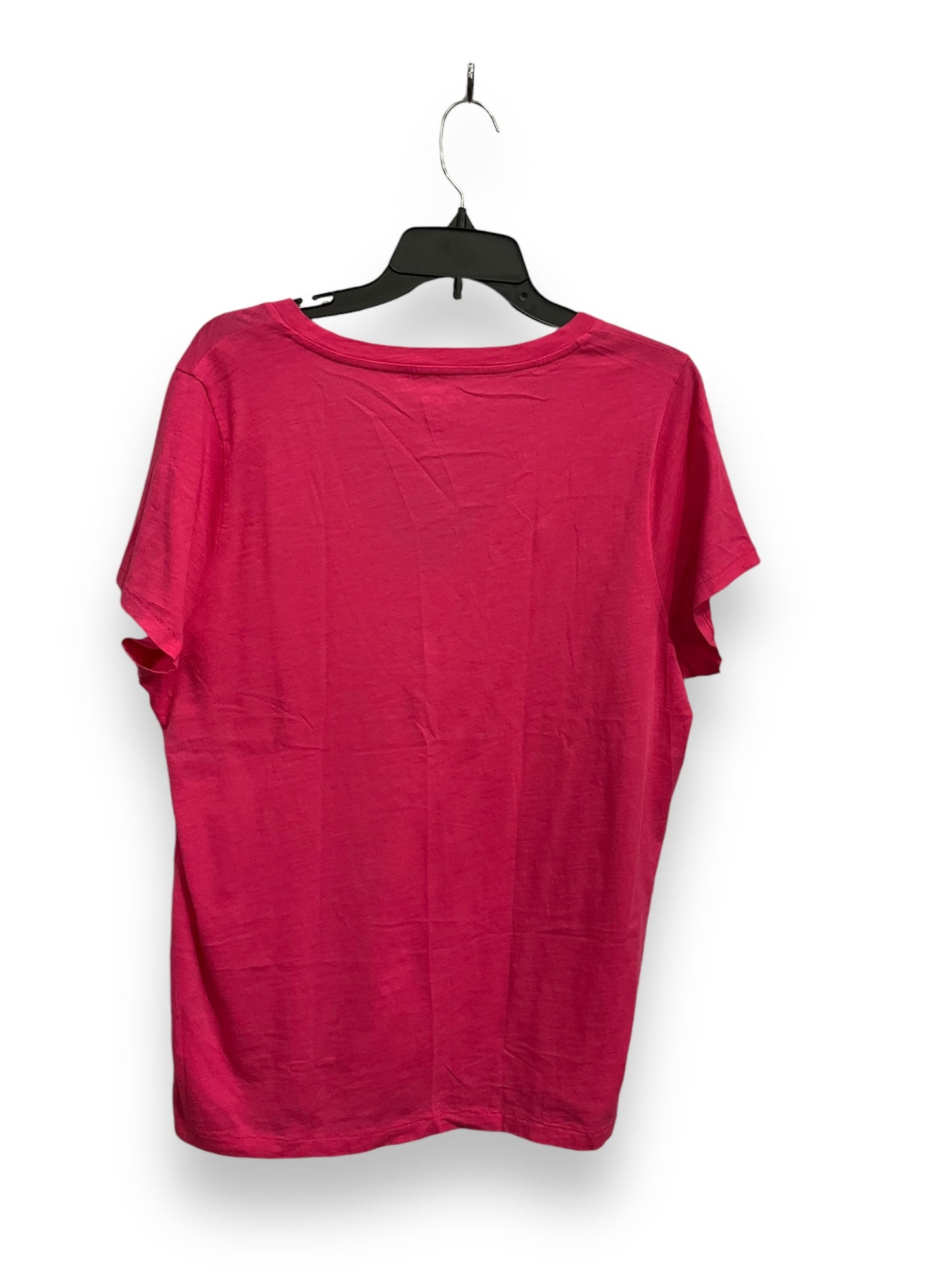 Top Short Sleeve Basic By J. Crew In Pink, Size: Xxl