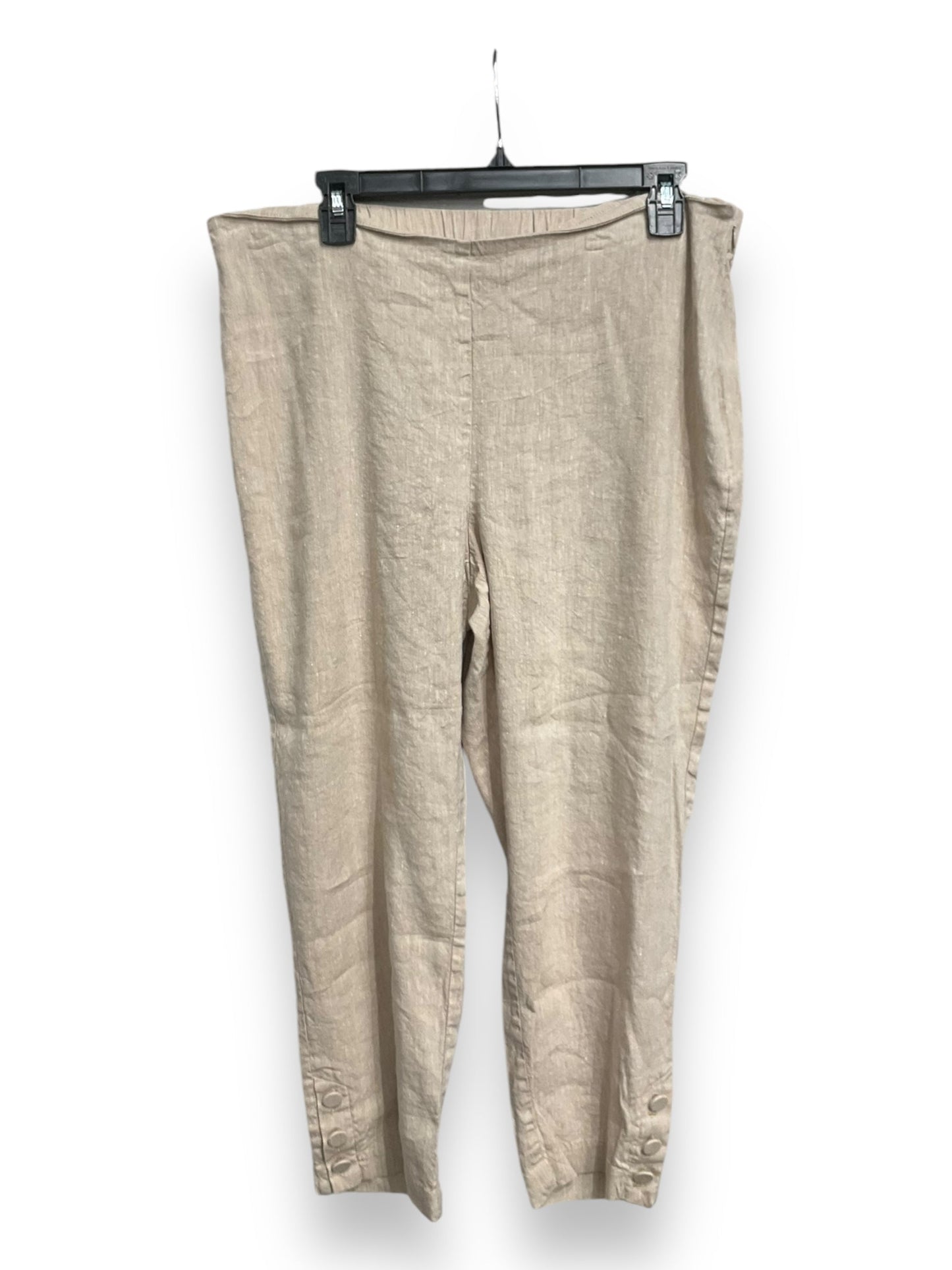 Pants Linen By J. Jill In Brown, Size: L