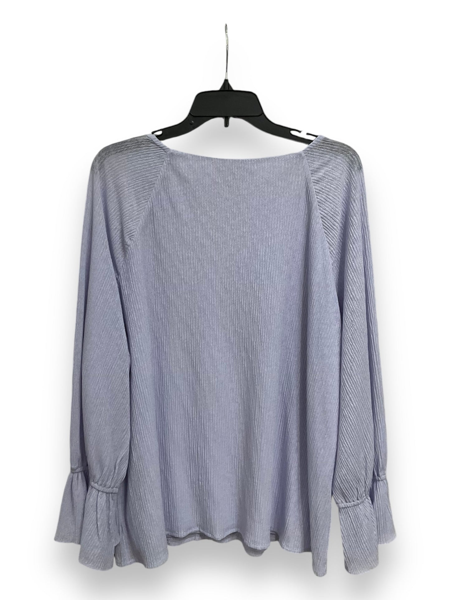 Top Long Sleeve Basic By Alfani In Purple, Size: Xxl