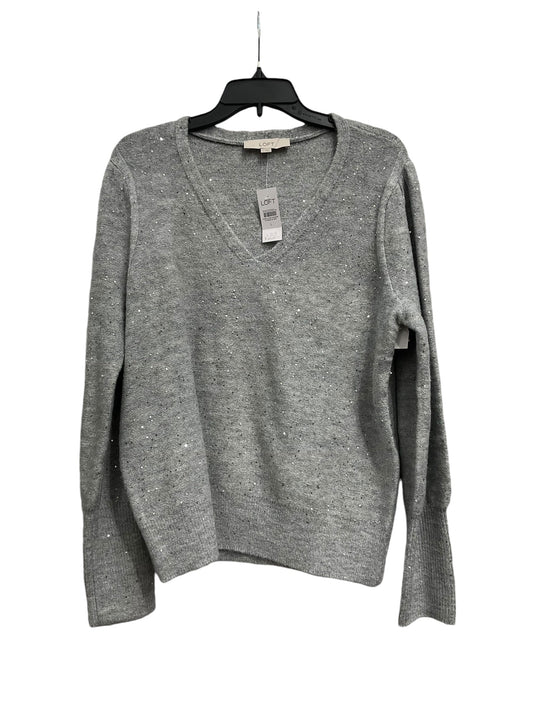 Sweater By Loft In Grey, Size: L