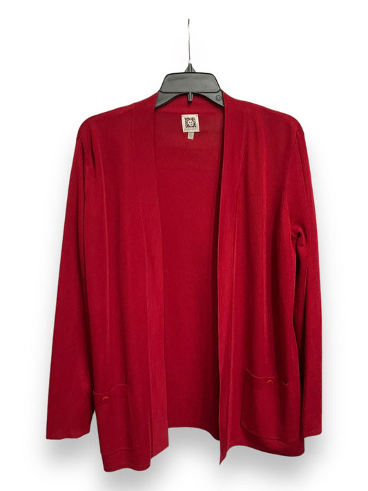 Cardigan By Anne Klein In Red, Size: S