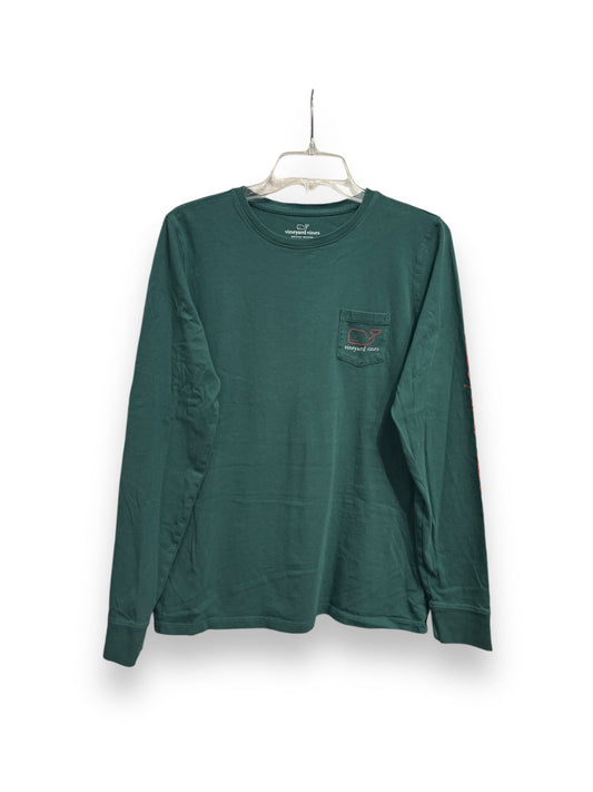 Top Long Sleeve By Vineyard Vines In Green, Size: Xl