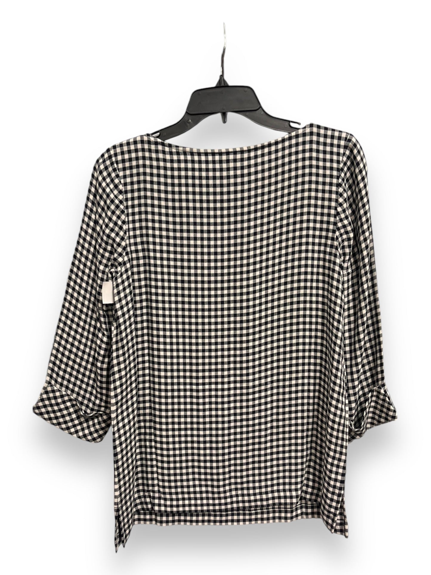 Top 3/4 Sleeve By J. Jill In Black & White, Size: Xs