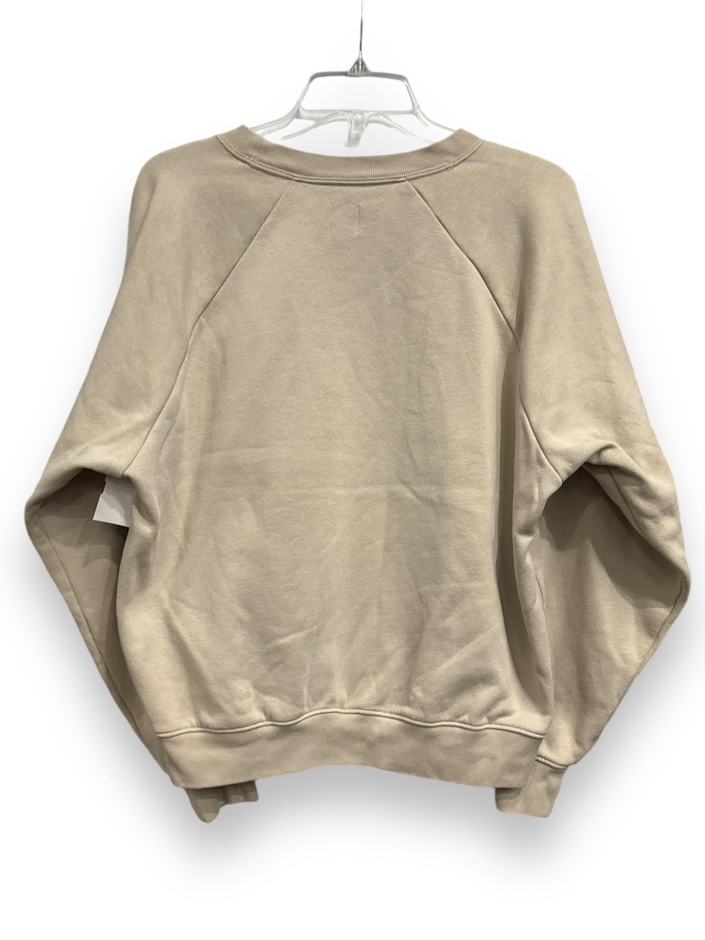 Sweatshirt Crewneck By Gap In Cream, Size: M