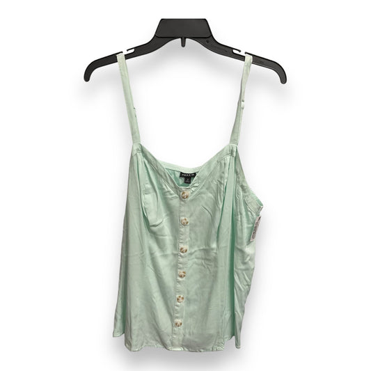 Top Sleeveless By Torrid In Green, Size: 2x