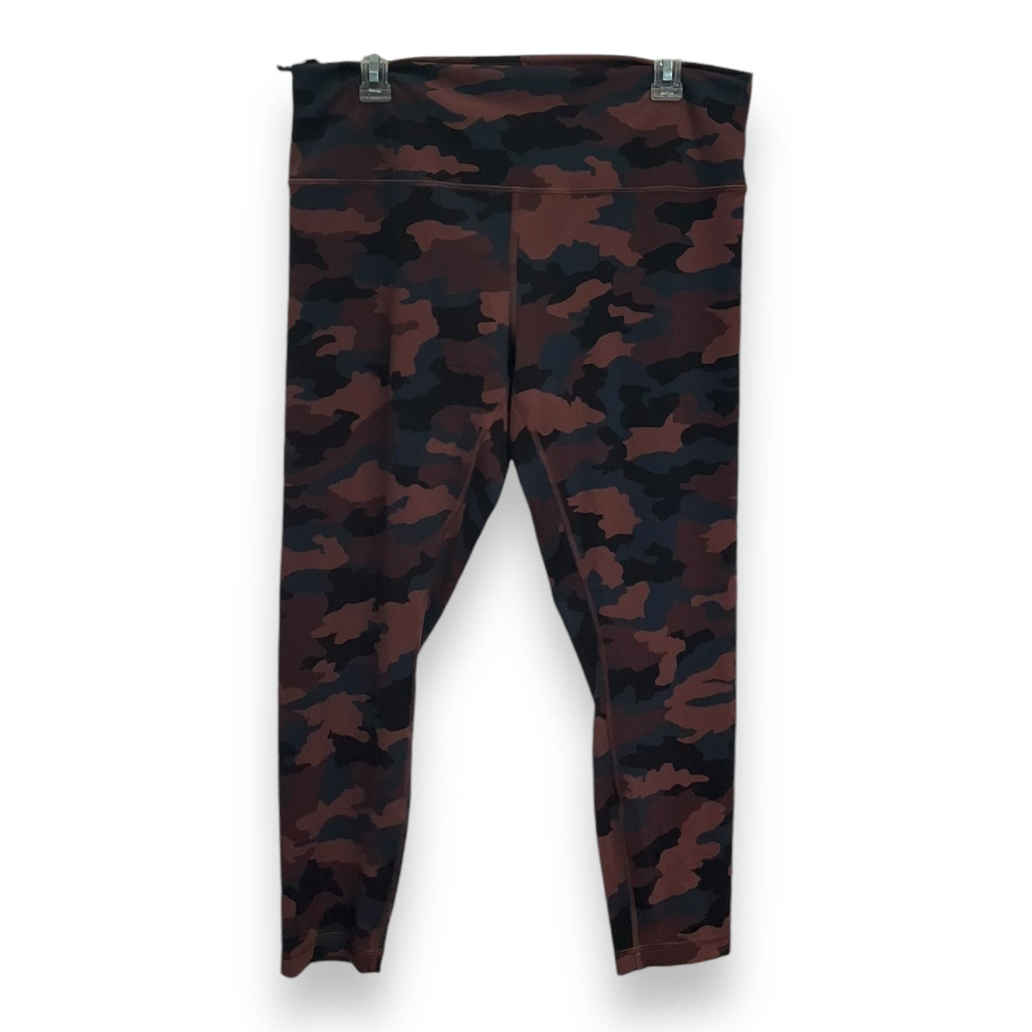 Athletic Leggings By Lululemon In Camouflage Print, Size: 1x