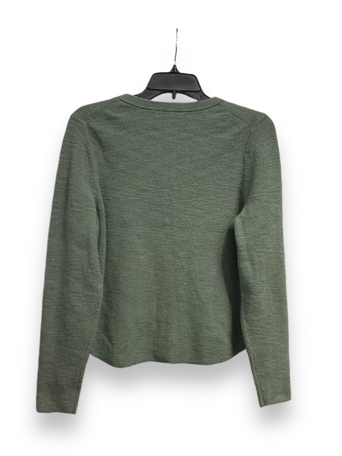 Top Long Sleeve By Madewell In Green, Size: Xl