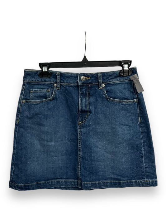 Skirt Mini & Short By Loft In Blue Denim, Size: S