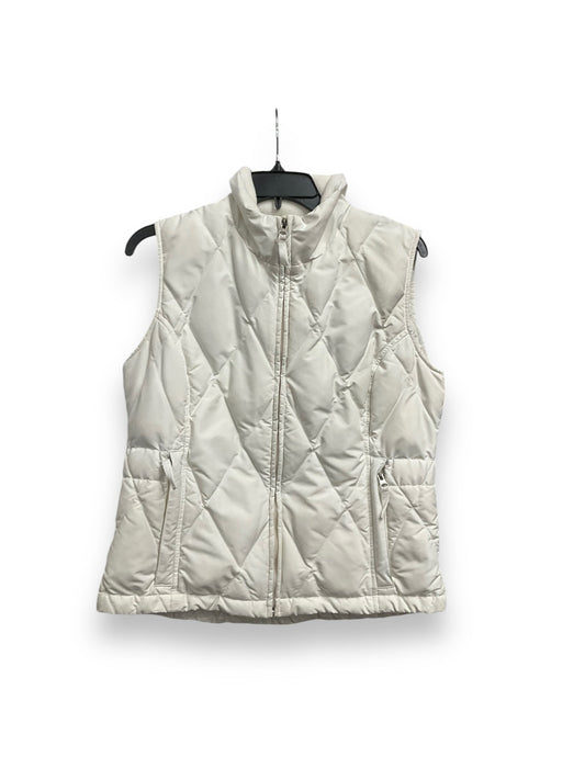 Vest Puffer & Quilted By Eddie Bauer In White, Size: S