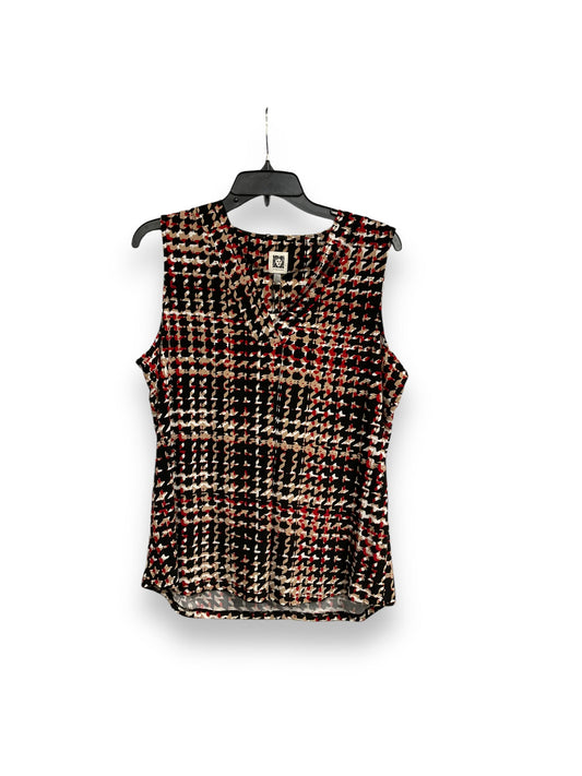 Top Sleeveless By Anne Klein In Multi-colored, Size: M