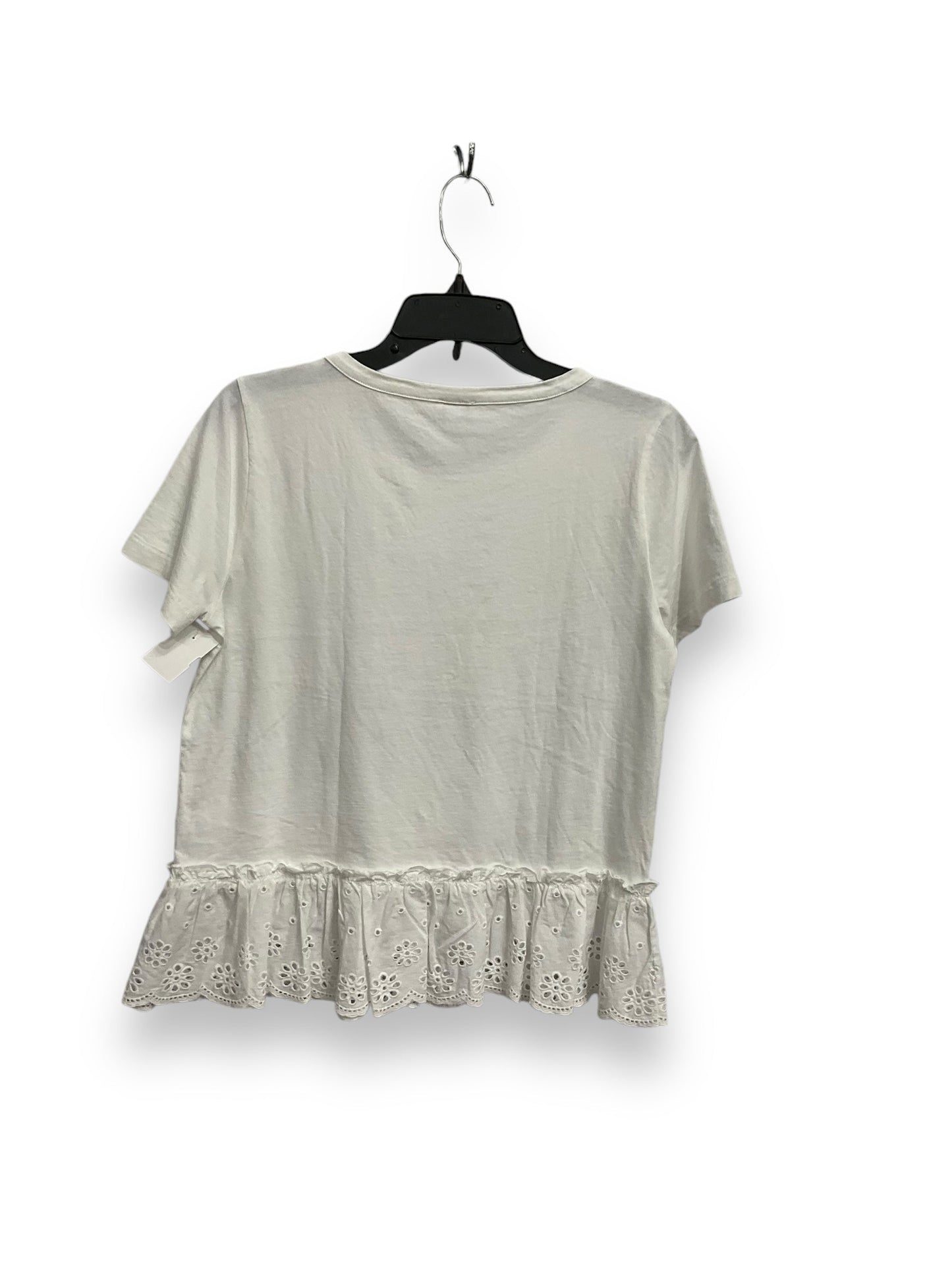 Top Short Sleeve By J. Crew In White, Size: S