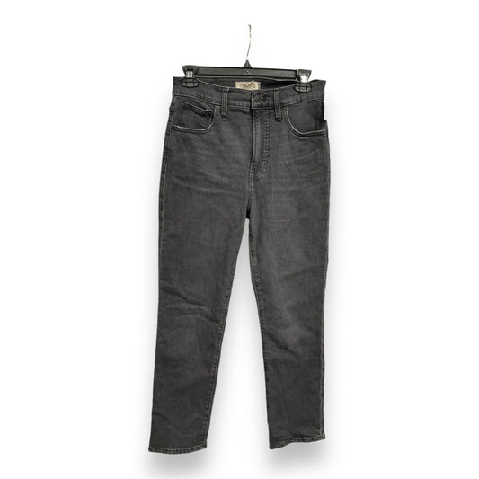 Jeans Straight By Madewell In Black Denim, Size: 4