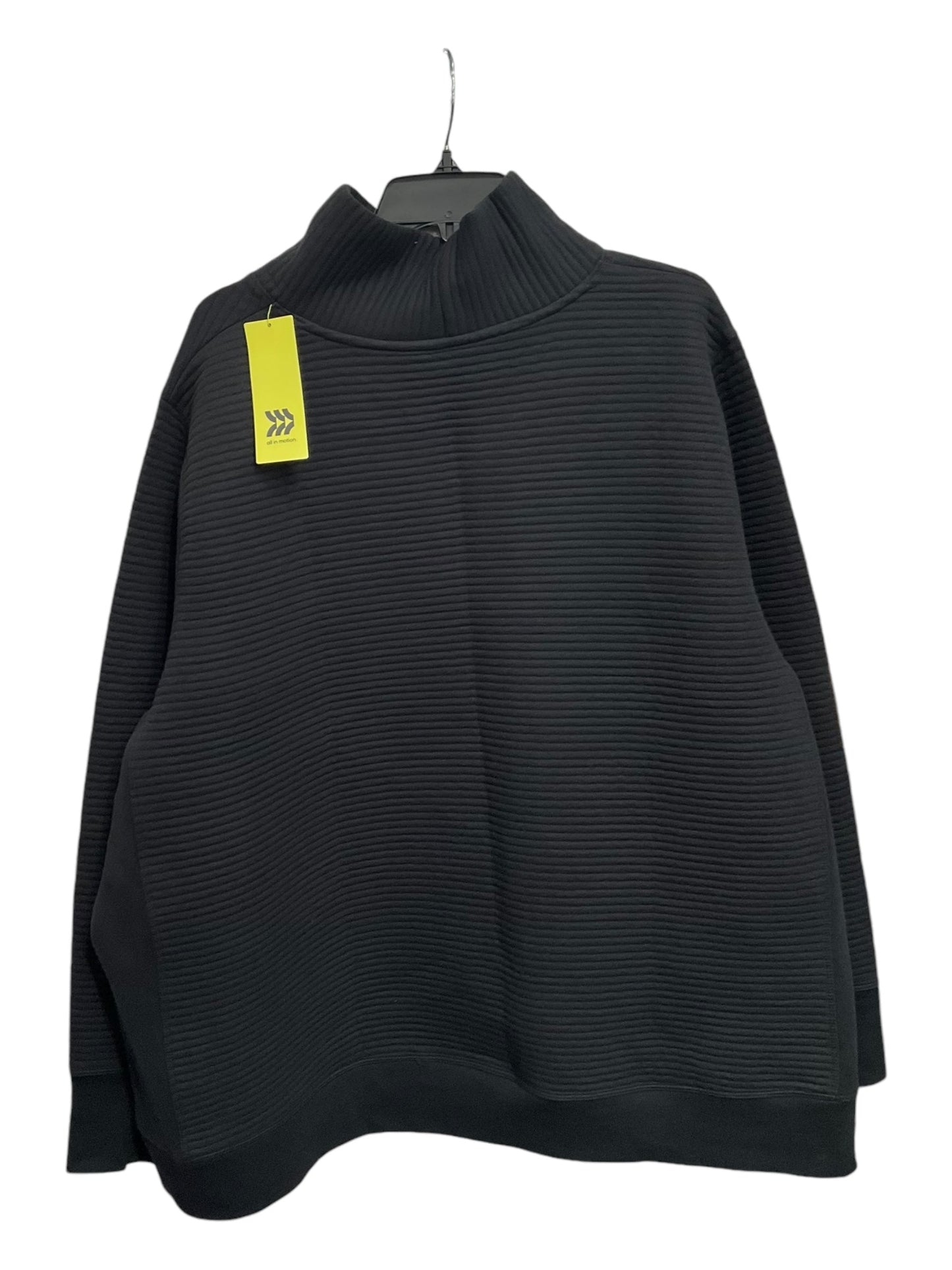 Athletic Sweatshirt Collar By All In Motion In Black, Size: 3x