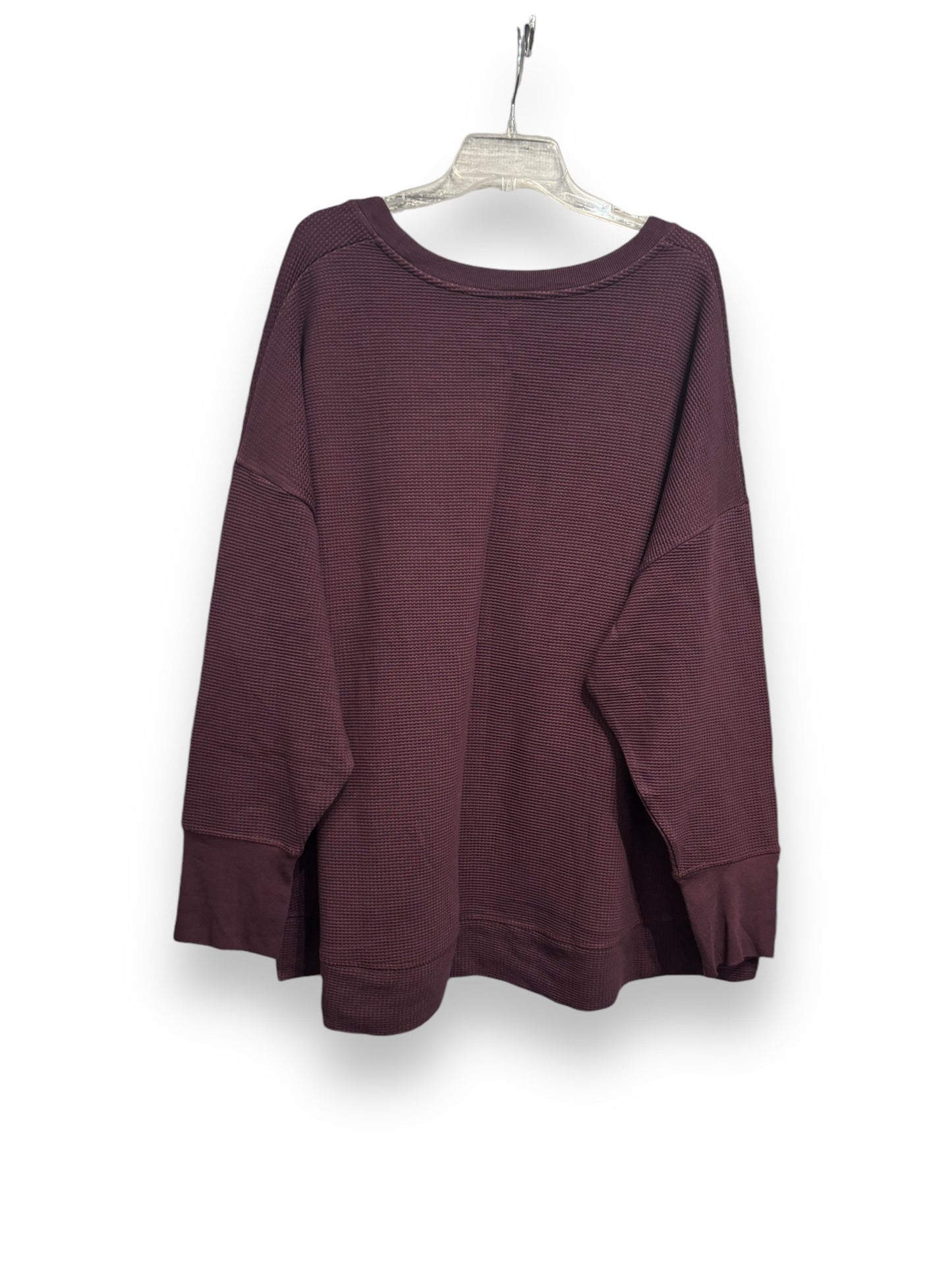 Athletic Sweatshirt Crewneck By Athleta In Purple, Size: 3x