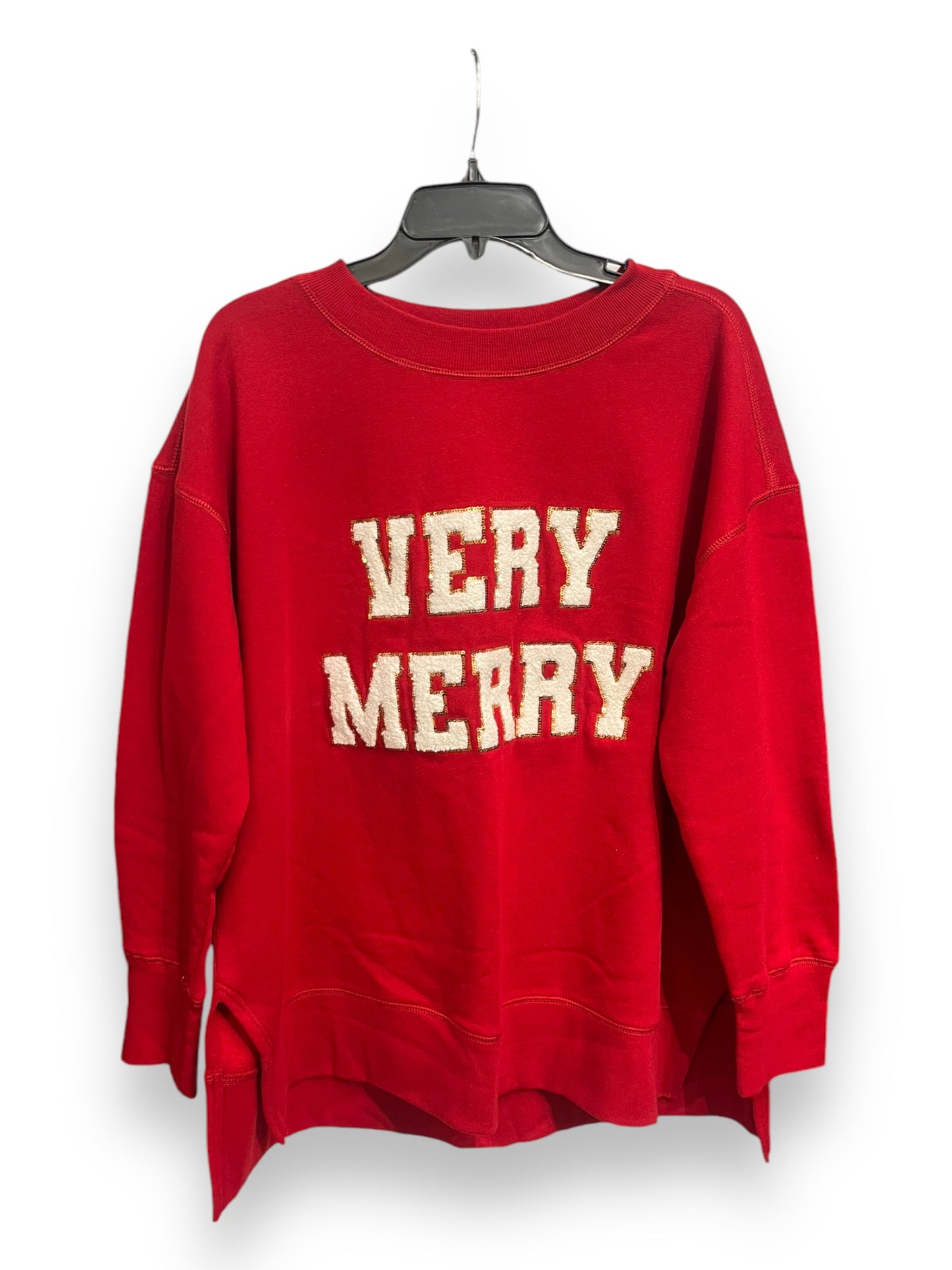 Sweatshirt Crewneck By Maurices In Red, Size: Xl