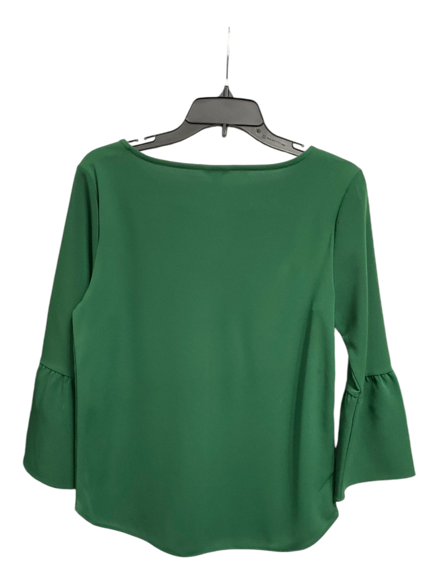 Top 3/4 Sleeve By Ann Taylor In Green, Size: S