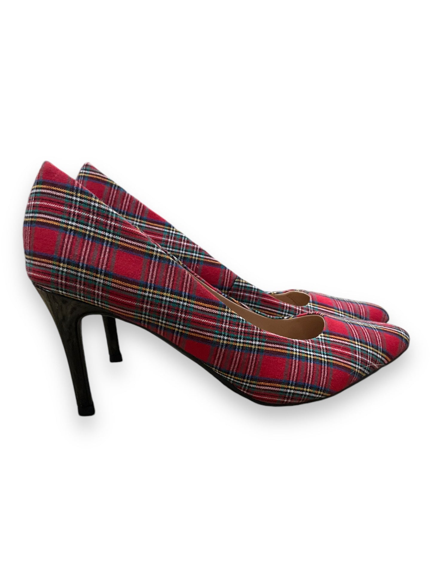 Shoes Heels Stiletto By A New Day In Plaid Pattern, Size: 6.5