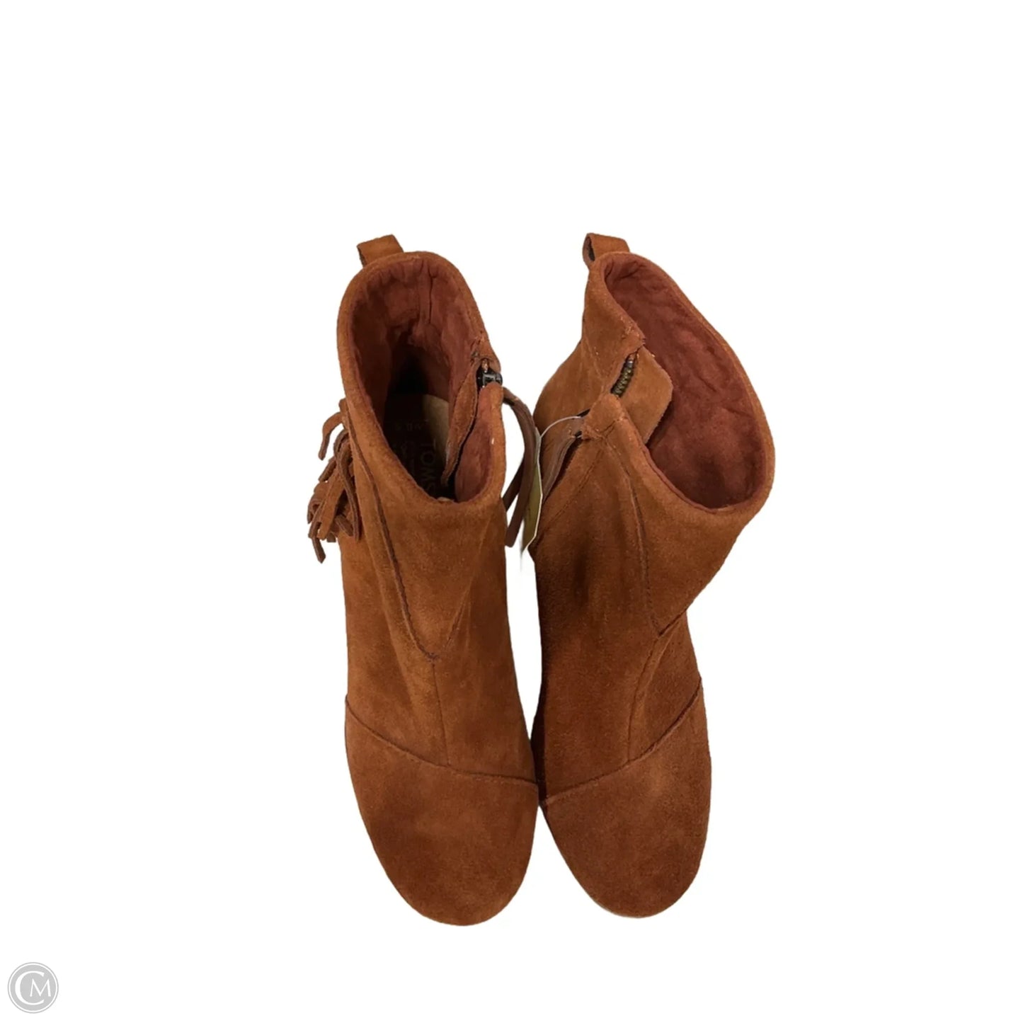 Boots Ankle Flats By Toms In Brown, Size: 8.5