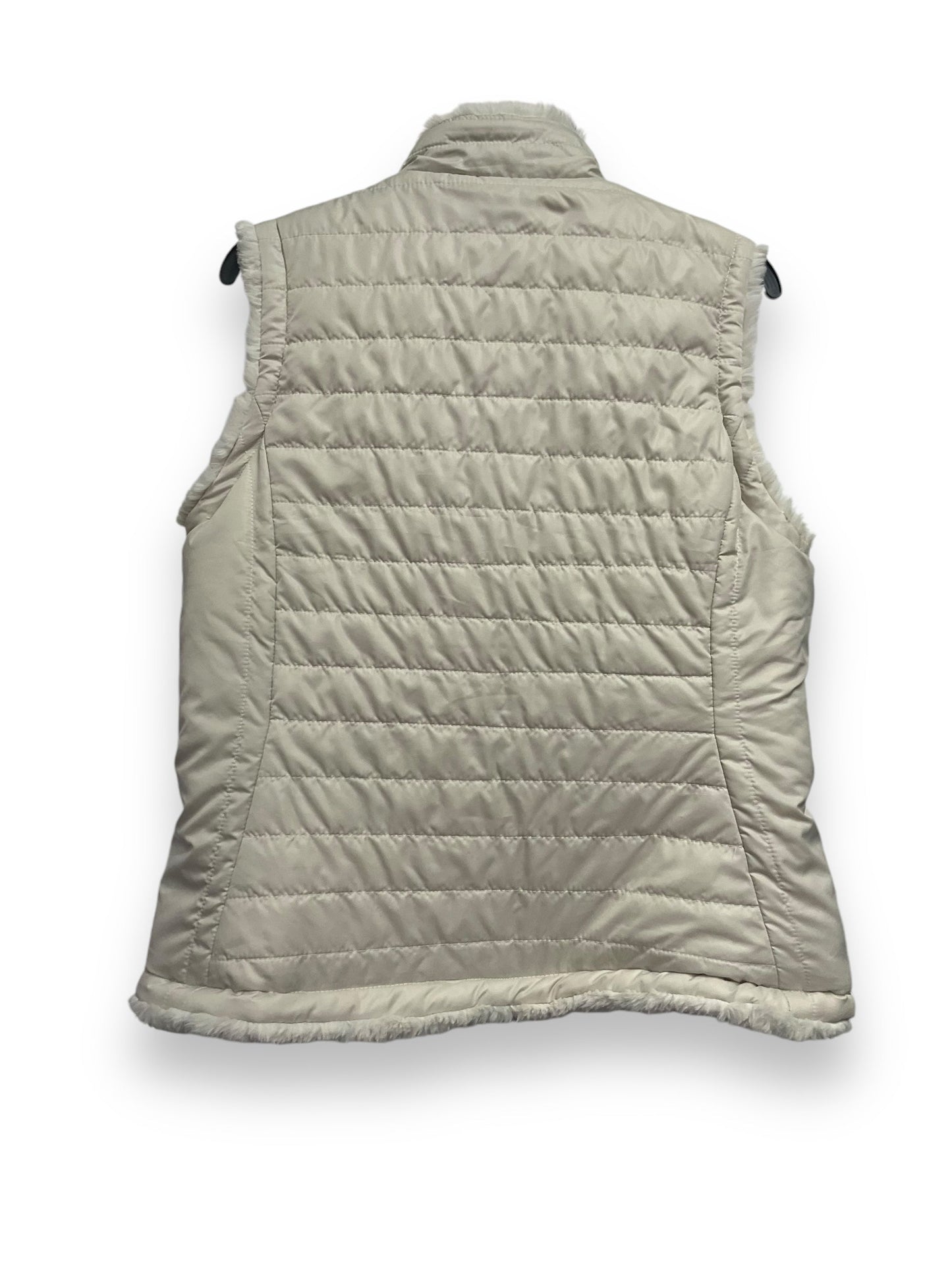 Vest Puffer & Quilted By Nicole Miller In Cream, Size: L