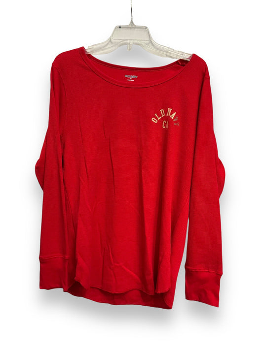 Top Long Sleeve By Old Navy In Red, Size: Xl