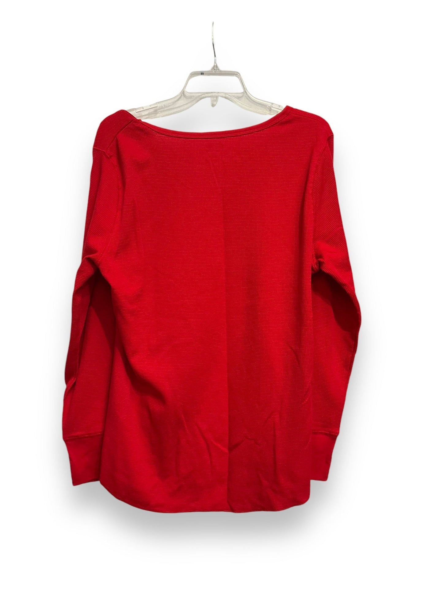 Top Long Sleeve By Old Navy In Red, Size: Xl