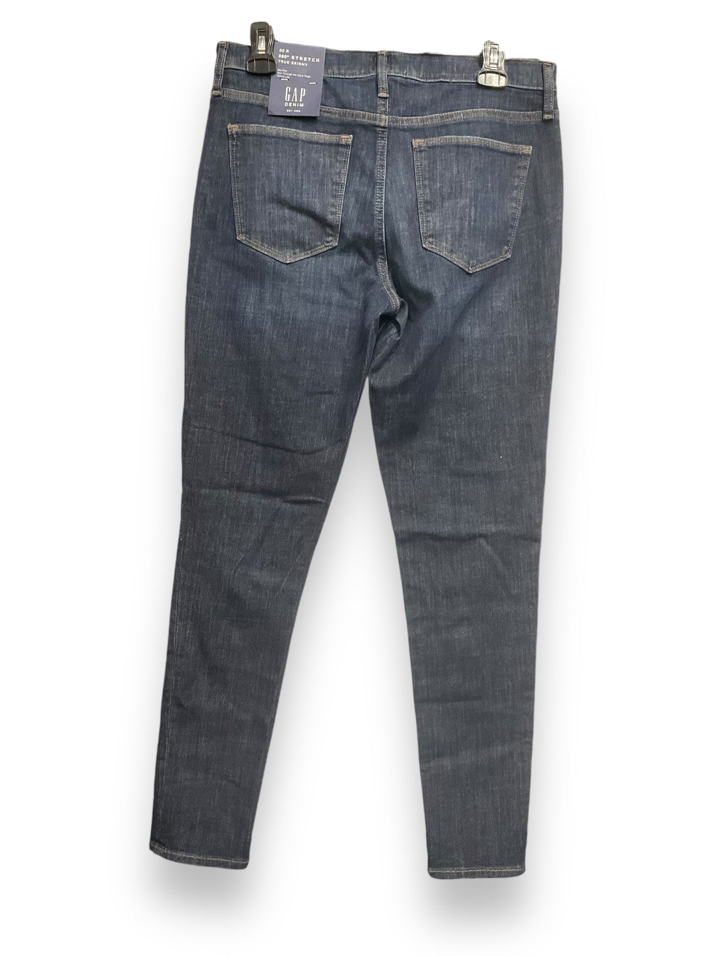 Jeans Skinny By Gap In Blue Denim, Size: 10