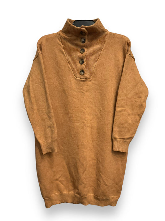 Dress Sweater By Clothes Mentor In Tan, Size: L