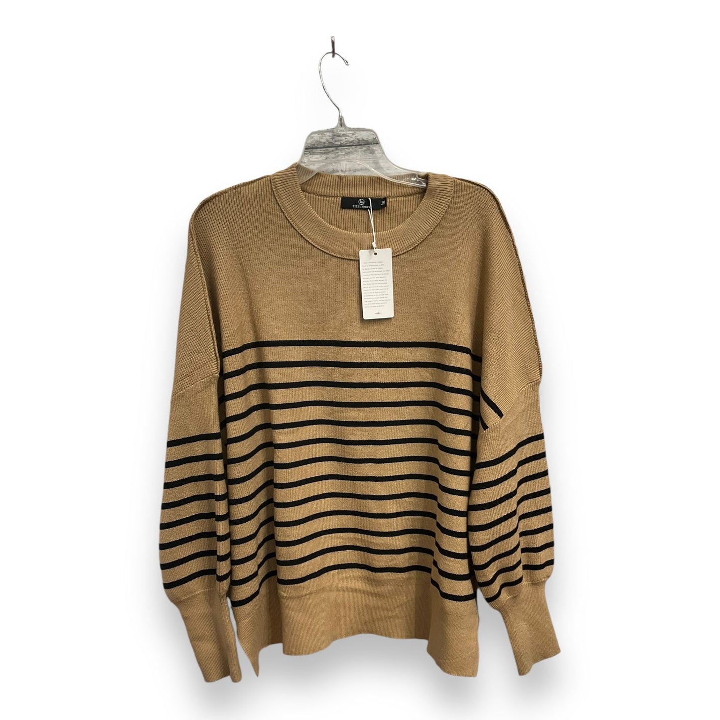 Sweater By Clothes Mentor In Striped Pattern, Size: M