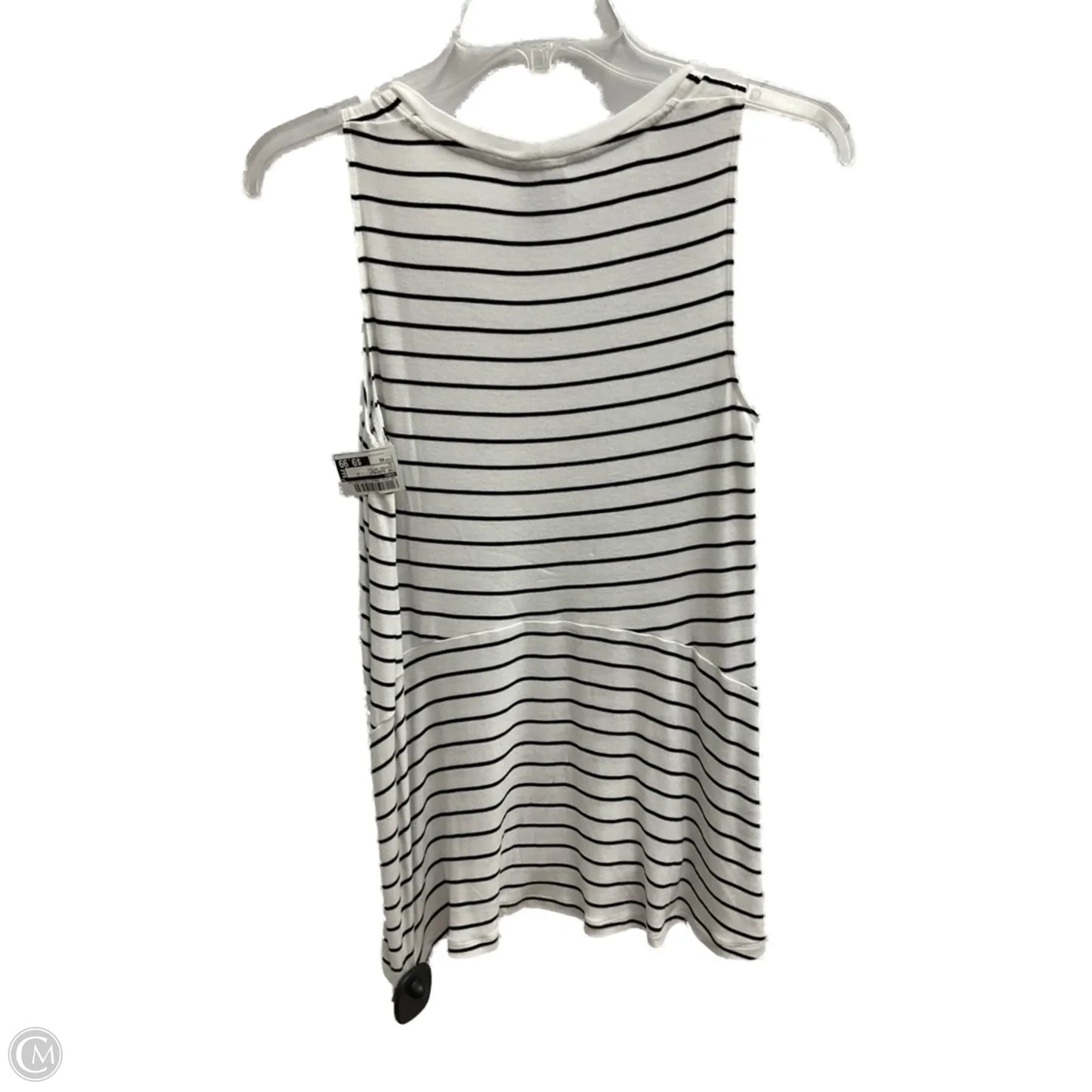 Top Sleeveless Basic By Cabi In Striped Pattern, Size: Xs