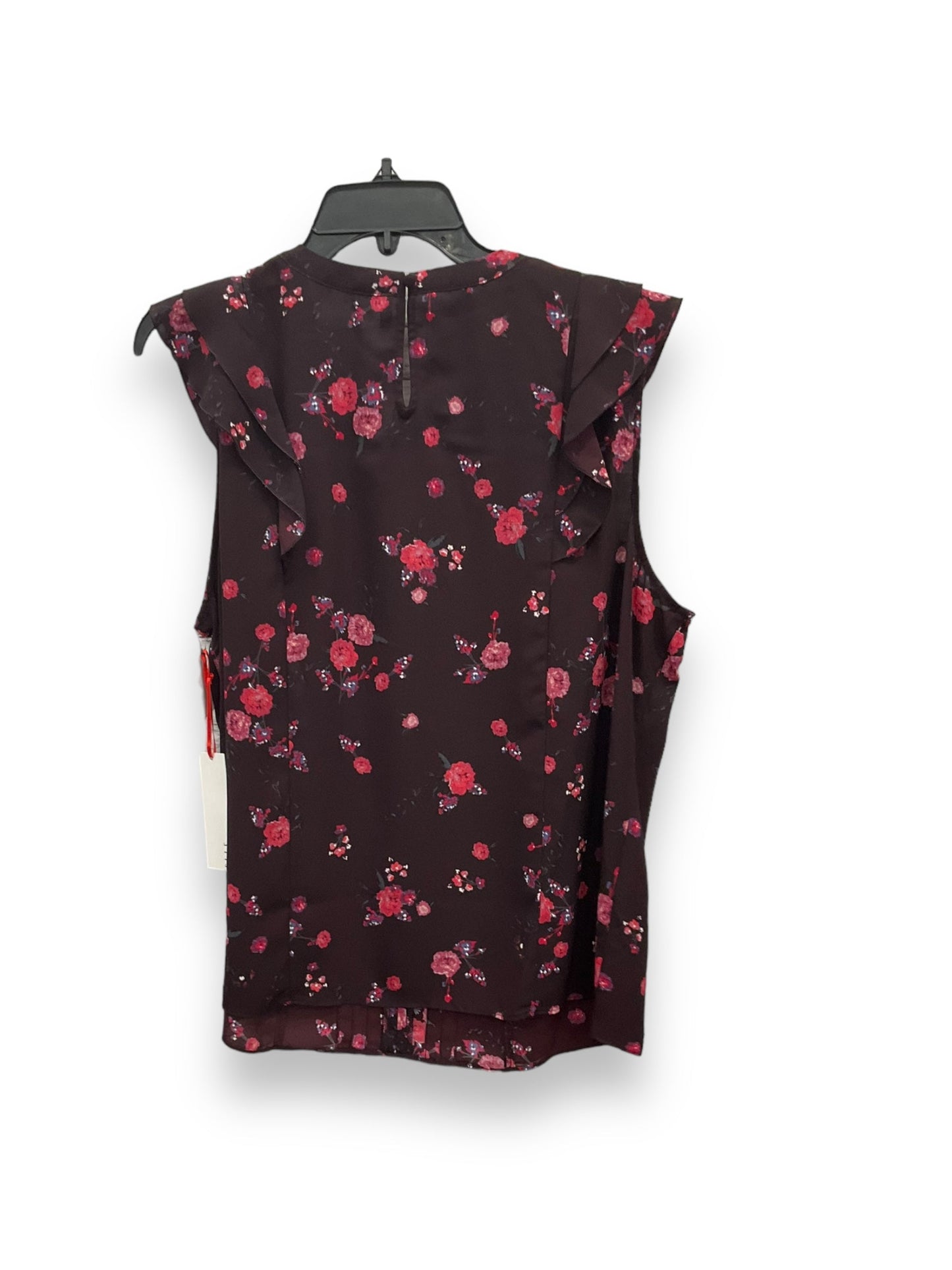 Floral Print Top Sleeveless Elle, Size Xxl