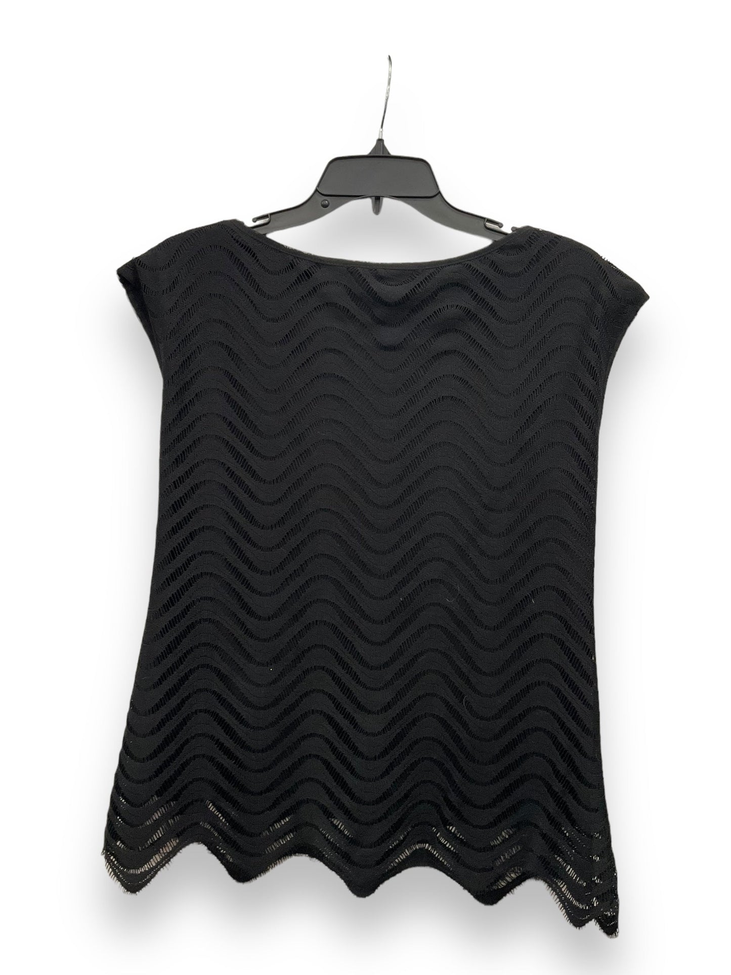 Black Top Short Sleeve Max Studio, Size M