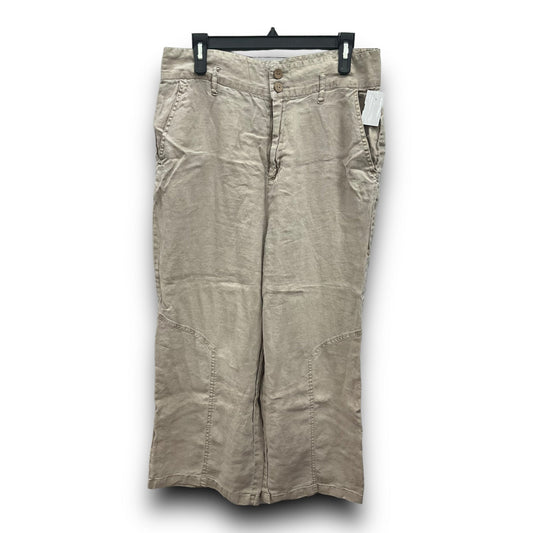 Tan Pants Linen Nicole Miller, Size L